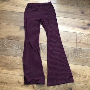 Burgundy Flare Pants